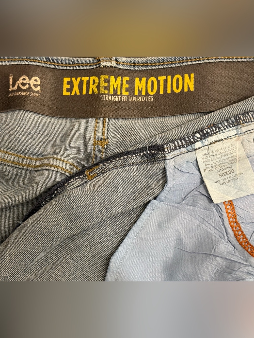 Lee Extreme Motion Straight Fit Tapered Leg Jeans